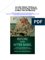 Download Before And After Babel Writing As Resistance In Ancient Near Eastern Empires Marc Van De Mieroop full chapter