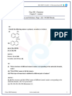 NCERT Solutions Class 12 Chemistry Chapter 9 Amines PDF