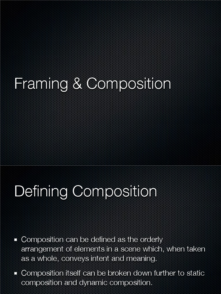 Mastering Composition in Film & Art | PDF | Composition (Visual Arts ...