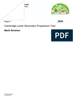 Progression Test 2023 Science p2 MS