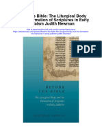Download Before The Bible The Liturgical Body And The Formation Of Scriptures In Early Judaism Judith Newman full chapter