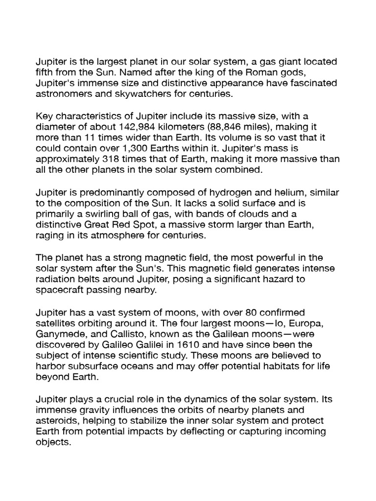 Jupiter | Download Free PDF | Jupiter | Solar System