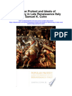 Popular Protest and Ideals of Democracy in Late Renaissance Italy Samuel K Cohn All Chapter