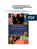 Download Populism And Civil Society The Challenge To Constitutional Democracy Andrew Arato 2 all chapter