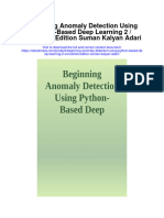 Beginning Anomaly Detection Using Python Based Deep Learning 2 Converted Edition Suman Kalyan Adari Full Chapter