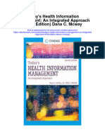 Todays Health Information Management An Integrated Approach Third Edition Dana C Mcway All Chapter