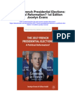The 2017 French Presidential Elections A Political Reformation 1St Edition Jocelyn Evans Full Chapter