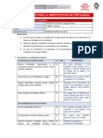 Lista de Cotejo Identificación de Fortalezas