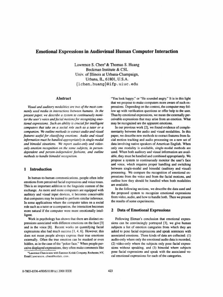 emotional_expressions_in_audiovisual_hum | PDF | Emotions | Facial ...