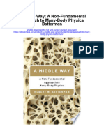A Middle Way A Non Fundamental Approach To Many Body Physics Batterman Full Chapter