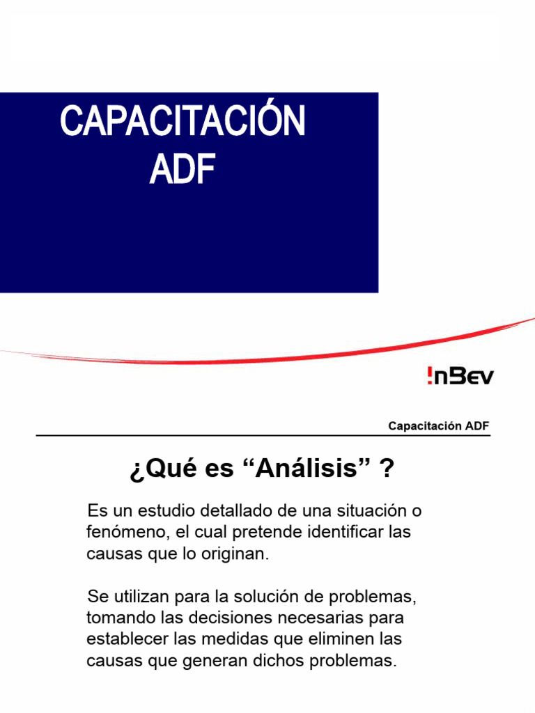 Capacitación en Análisis de Fallas ADF | PDF