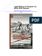 Download A Modern Legal History Of Treasure 1St Edition N M Dawson full chapter