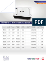 KZPOWER Ricardo Gentech C Series Genset Range Catalogue