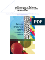 Columnar Structures of Spheres Fundamentals and Applications Jens Winkelmann Full Chapter