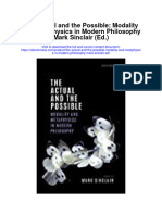 Download The Actual And The Possible Modality And Metaphysics In Modern Philosophy Mark Sinclair Ed full chapter