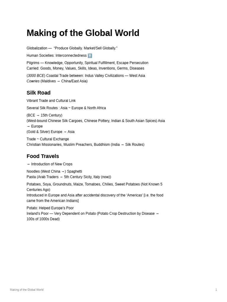 Making of the global world pdf trade silk road