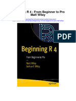 Beginning R 4 From Beginner To Pro Matt Wiley Full Chapter