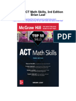 Top 50 Act Math Skills 3Rd Edition Brian Leaf All Chapter