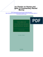 The African Charter On Human and Peoples Rights A Commentary Rachel Murray Full Chapter