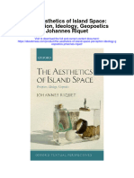 Download The Aesthetics Of Island Space Perception Ideology Geopoetics Johannes Riquet full chapter