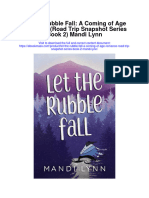 Let The Rubble Fall A Coming of Age Romance Road Trip Snapshot Series Book 2 Mandi Lynn Full Chapter