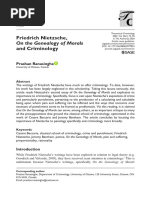 Ranasinghe 2020 Friedrich Nietzsche On The Genealogy of Morals and Criminology