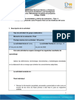 Guia de actividades y Rúbrica de evaluación - Fase 6 - Realizar una aplicación como Proyecto final con l