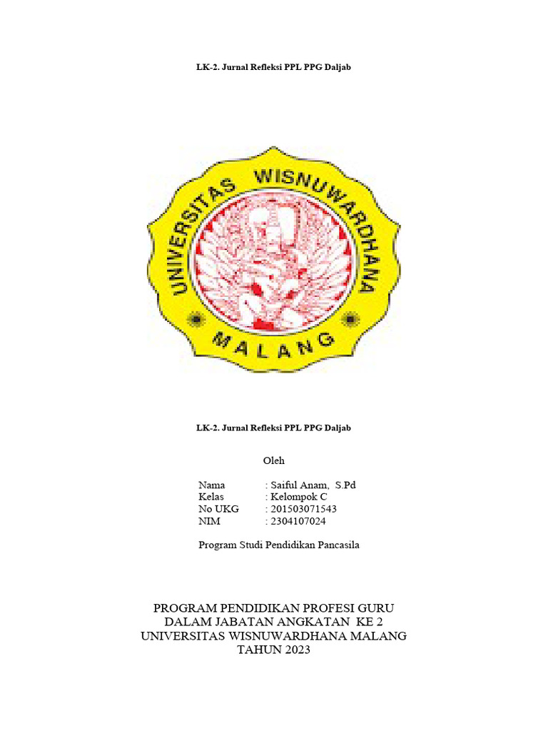 Produk Bahan Refleksi Saiful Anam. Siklus 2 | PDF