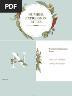 Number Transcription Guidelines | PDF | Numbers | Percentage