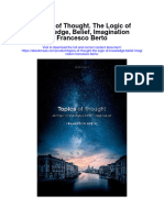 Download Topics Of Thought The Logic Of Knowledge Belief Imagination Francesco Berto all chapter