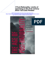 The Age of Post Rationality Limits of Economic Reasoning in The 21St Century 1St Edition Val Colic Peisker Full Chapter
