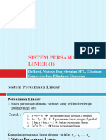 sistem persamaan linear