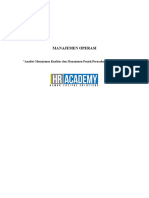 Analisis Manajemen Kualitas Dan Manajemen Projek Perusahaan HR Academy