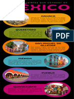 Infografía Lugares Increibles Que Conocer en Mexico Turismo Colorido