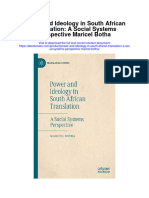 Power and Ideology in South African Translation A Social Systems Perspective Maricel Botha All Chapter