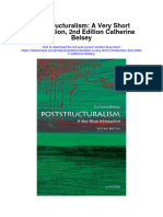 Download Poststructuralism A Very Short Introduction 2Nd Edition Catherine Belsey all chapter