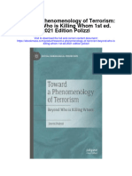 Download Toward A Phenomenology Of Terrorism Beyond Who Is Killing Whom 1St Ed 2021 Edition Polizzi all chapter