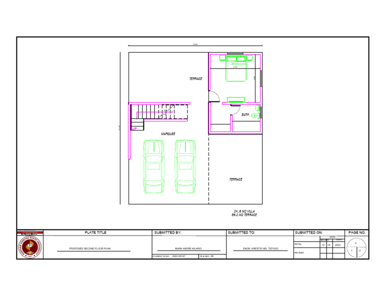 Proposed Second Floor Plan for Villa | PDF