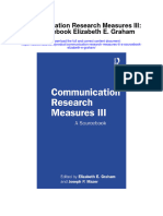 Download Communication Research Measures Iii A Sourcelizabeth E Graham full chapter