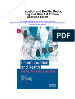 Download Communication And Health Media Marketing And Risk 1St Edition Charlene Elliott full chapter
