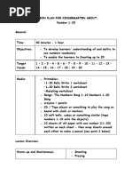 LESSON PLAN FOR KINDERGARTEN ABOUT NUMBERS 6e536fed