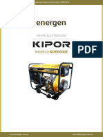 Grupo Electrogeno Diesel Kipor Kde6500e 1