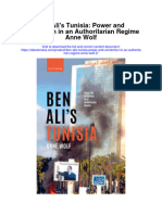 Ben Alis Tunisia Power and Contention in An Authoritarian Regime Anne Wolf 2 Full Chapter