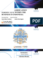 EXPLORING GAMIFICATION PERSPECTIVE WITHIN THE BUSINESS IN INDONESIA