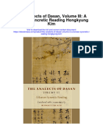 Download The Analects Of Dasan Volume Iii A Korean Syncretic Reading Hongkyung Kim full chapter
