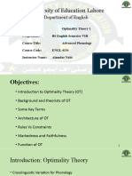 Optimality Theory 1 (DR Alamdar)