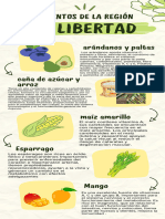 Infografía Beneficios de La Comida Vegetariana Ilustrado Verde y Amarillo