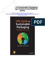 Life Cycle of Sustainable Packaging From Design To End of Life Rafael A Auras Full Chapter
