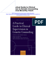 Download A Practical Guide To Clinical Supervision In Genetic Counseling Patricia Mccarthy Veach full chapter