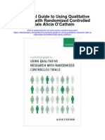 A Practical Guide To Using Qualitative Research With Randomized Controlled Trials Alicia Ocathain Full Chapter